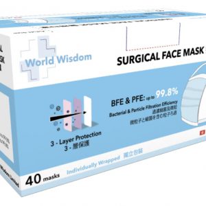 World Wisdom High Quality 3 Layer Protective Surgical Face Masks
